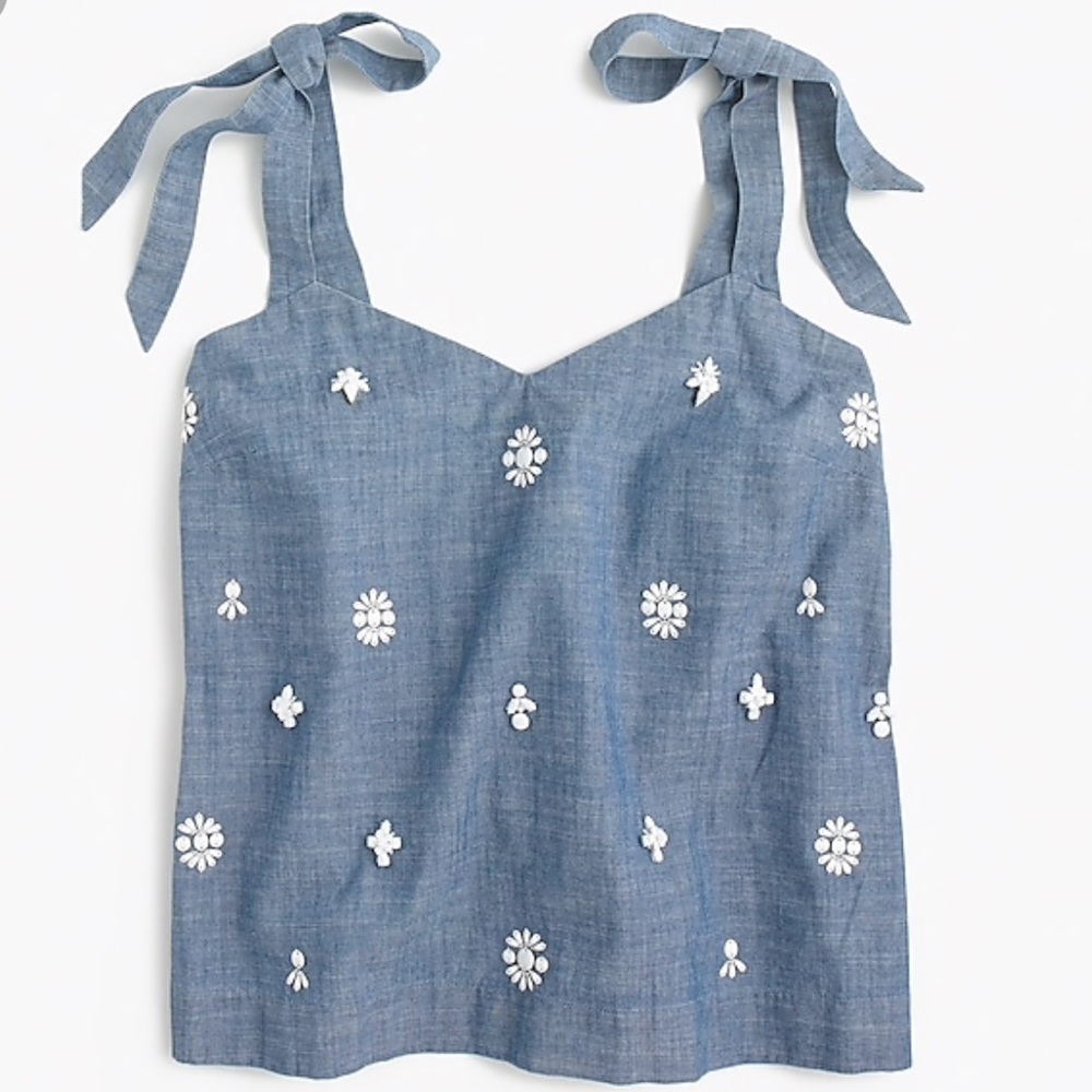 Jcrew embellished top